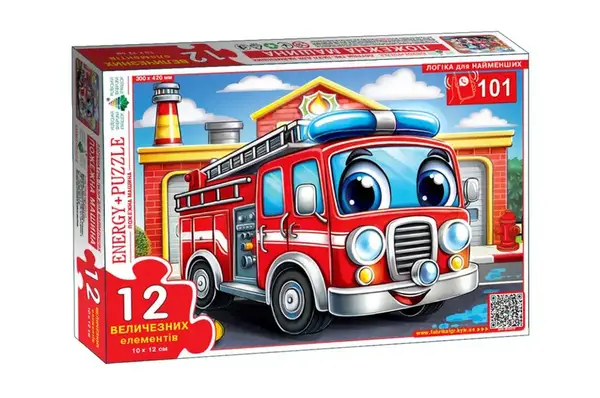 Пазл 12 елем. "Пожежна машина" КФІ купити