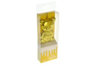 Свічка для торту "Ведмежатко" золоте (1 шт.) купити