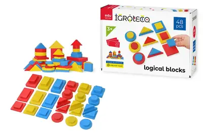 Дерев'яна розвиваюча гра "Логічні блоки Дьєнеша" 48 дет. IGROTECO купити