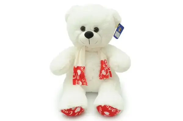 Ведмедик В147/3 білий 80 см VikNat купити