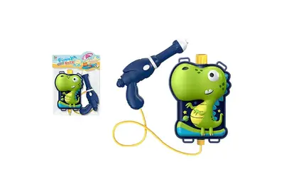 Водяний пістолет-рюкзачок M40-9 Динозавр на 1200 мл води, 25*38 см у пакеті купити