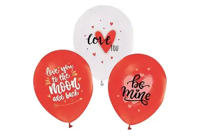 Набір з 8 повітряних кульок "Be mine" ТМ "Твоя Забава" купити