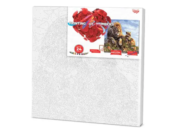 Набір для розпису по номерах 40x40 см KpNe-02-01,02,03,04,...10 "PAINTING BY NUMBERS" економ DANKO купити недорого в Україні, фото 6