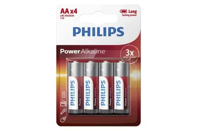 Батарейки PHILIPS PowerLife alkalin LR06 4 шт. блістер купити