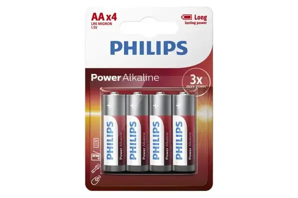 Батарейки PHILIPS PowerLife alkalin LR06 4 шт. блістер купити