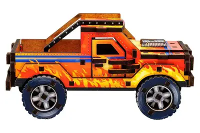 Конструктор 3D Puz-00972"Turbo off-road", дерев'яний PuzzleOk купити