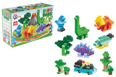 Конструктор блочний 2222 “Діно” 190 дет. в коробці ТЕХНОК купити