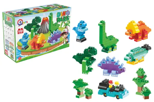 Конструктор блочний 2222 “Діно” 190 дет. в коробці ТЕХНОК купити