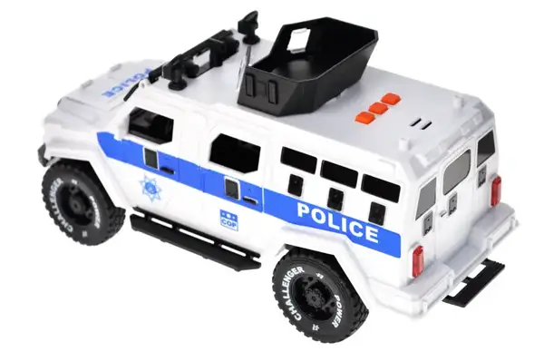 Машина поліція RJ9808A інерційна, озвучена, зі світлом, в коробці YG Toys купити недорого в Україні, фото 3