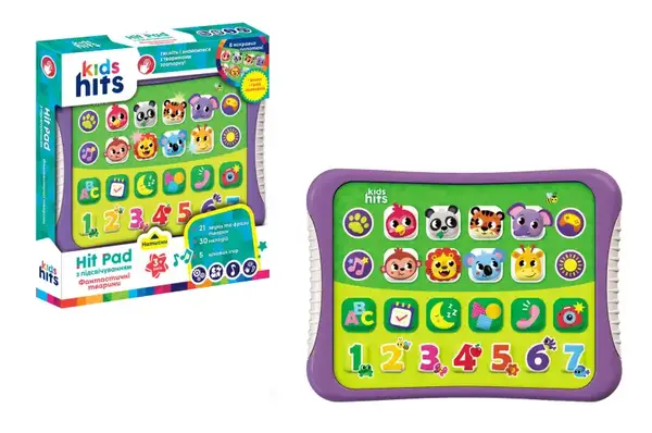 Планшет Kids Hits KH01/010 "Друзі" на батарейках. укр мова навчання, в коробці р. 25*27*4 см купити