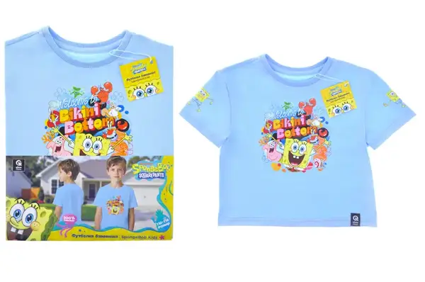 Футболка бавовняна QB-SB-001-03-110-116 SpongeBob Kids 110-116 qbee купити недорого в Україні, фото 2