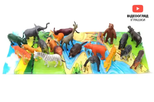 Набір диких тварин в кульку 20шт FY-147 р.34*21*3см. купити недорого в Україні, фото 2