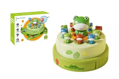 Розвиваюча гра "Веселі жабенята" на батарейках, в коробці QC-19Y р.18,5*18,5*12,5см купити