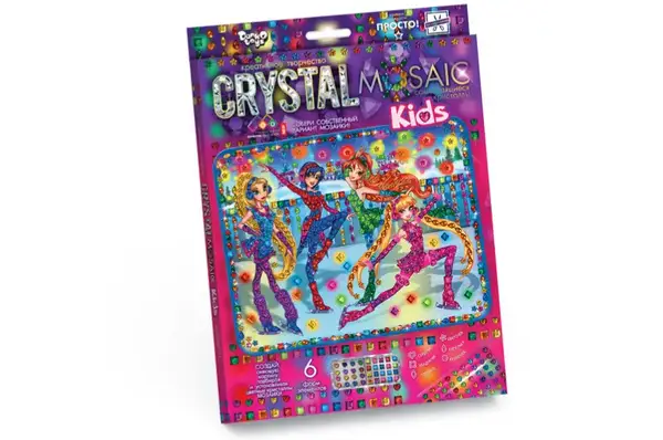 Набір для творчості CRMk-01-01,02,03,04...10 "CRYSTAL MOSAIC KIDS" DANKO купити недорого в Україні, фото 8