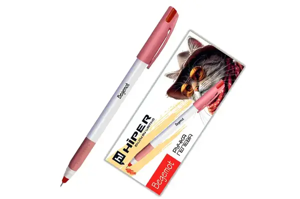 Ручка HIPER HG-230 гелева BEGEMOT 0,7 мм (червона) купити