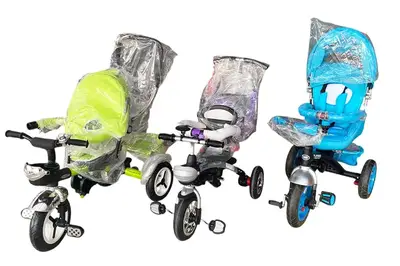 OUTLET Велосипед 3-колісний з ручкою і функцією повороту сидіння TURBO TRIKE купити