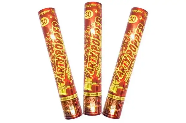 Хлопавка пневматична 20785 " Party Popper" кольорове конфеті 30 см. (1шт.) купити