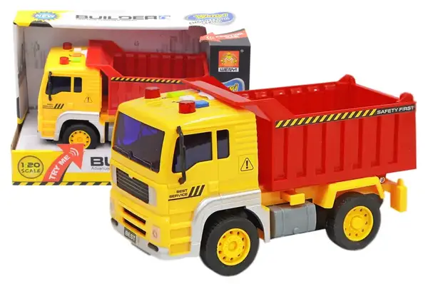 Вантажівка інерційна, озвучена, зі світлом, в коробці WY510A р.24x11x15см YG Toys купити