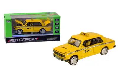 Машина металева 7643 ,1:32-36 Lada 2106, на батарейки,світло,звук,відкриваються двері,в коробці 19x8,5x8 см АВТОПРОМ купити