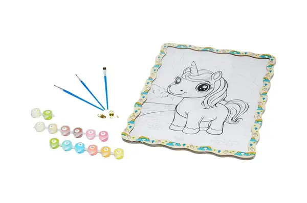 Картина по номерах Puz-22950 "Милий Єдиноріг " дерев'яна, формат А3 PuzzleOk купити недорого в Україні, фото 4