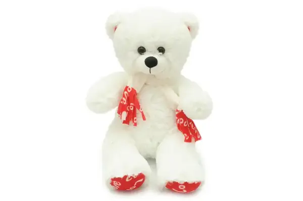 Ведмедик В147/1 білий 50 см VikNat купити