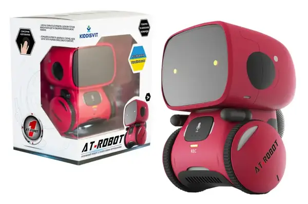 Інтерактивний робот з голосовим управлінням AT-Rоbot червоний укр. мова AT001-01-UKR AHEAD TOYS купити