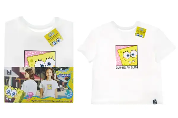 Футболка бавовняна QB-SB-001-05-146-152 SpongeBob Junior 146-152 qbee купити недорого в Україні, фото 2