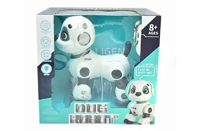 Собака 688A-10 на радіокеруванні, інтер-ний, акумулятор, USB, музика, світло, сенсор, кор.28x20x26,5 см купити