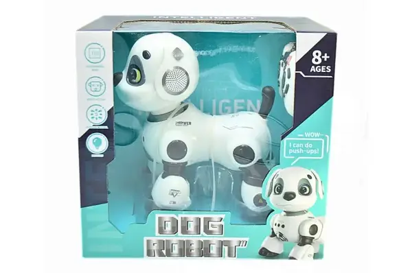 Собака 688A-10 на радіокеруванні, інтер-ний, акумулятор, USB, музика, світло, сенсор, кор.28x20x26,5 см купити