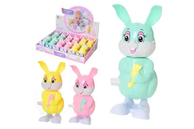 Іграшка заводна A780-30 "Зайчик" в дисплеї 12 шт. р.13,5x8x5,5 см YG Toys купити