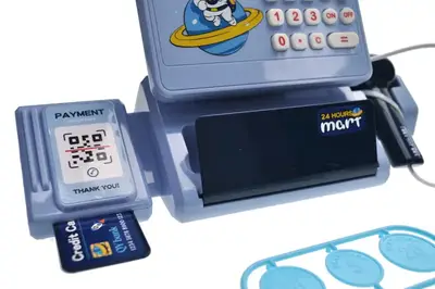 Касовий апарат на батарейках, в коробці QY0086-4 р.37*13,5*21см купити