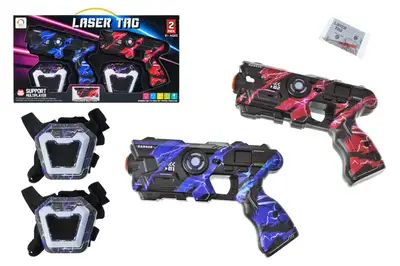 Набір бластерів 2140C-1 "LASER TAG" на батарейках, в коробці р.39,5x6x21 см YG Toys купити