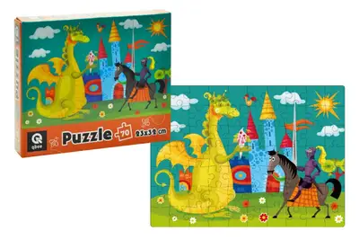 Пазли - 70 елм. - QB400-003 "Лицар та дракон" qbee купити