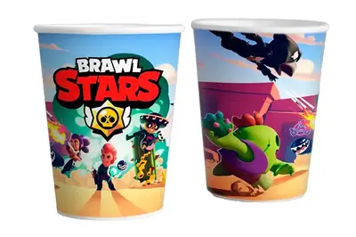 Паперові стаканчики Твоя Забава "Бравл Старс" 10шт/уп. (250мл.) купити