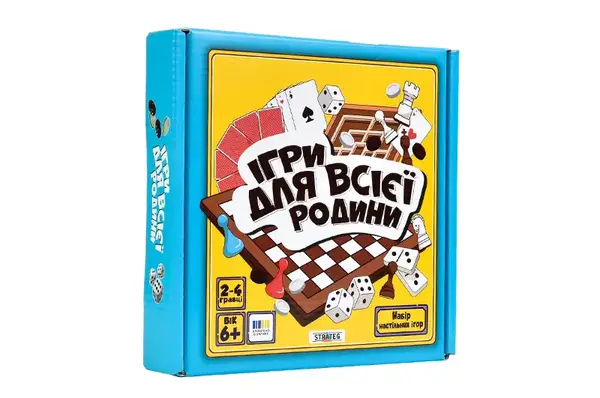 Настільна гра "Ігри для всієї родини" 30688/1 STRATEG купити