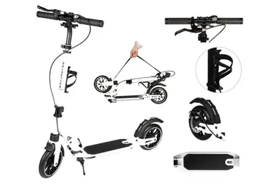 Самокат GS-0025 White алюмінієвий в коробці купити