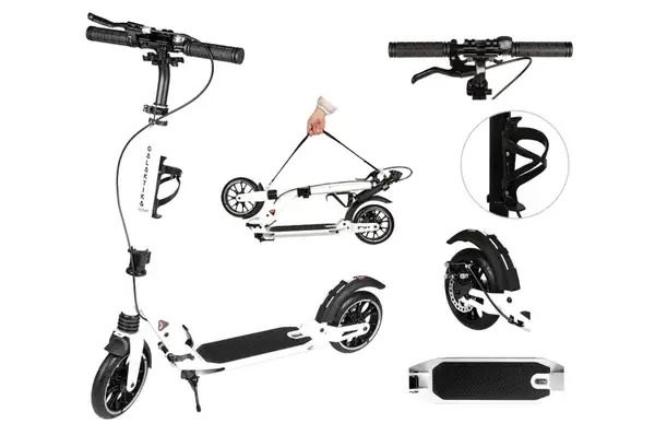 Самокат GS-0025 White алюмінієвий в коробці купити