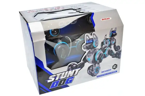 Інтерактивна собака на радіокеруванні жестами, на акумуляторі, в коробці 666-800A р.31*25,6*24см купити