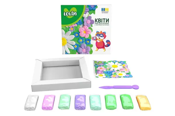 Набір для ліплення 7000227 "Квіти" об'ємна картина LOVIN купити недорого в Україні, фото 5
