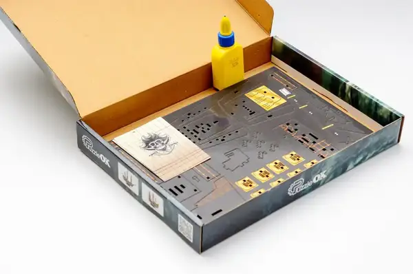 Дерев'яний 3D конструктор "Піратський корабель" Puz-00928 р.34*27*9см PuzzleOk купити недорого в Україні, фото 4