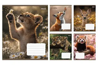 Зошит 24 Клітинка 769146 "Wildlife is beautiful" 1Вересня купити