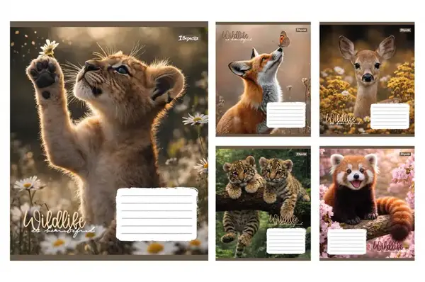 Зошит 24 Клітинка 769146 "Wildlife is beautiful" 1Вересня купити