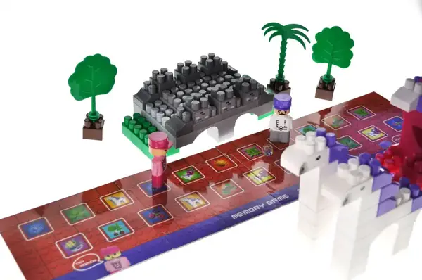 Конструктор блочний QB300-201 "Block&Steps: Подорож Принцес" + ходилка і меморі гра 3в1, 139дет. qbee купити недорого в Україні, фото 8