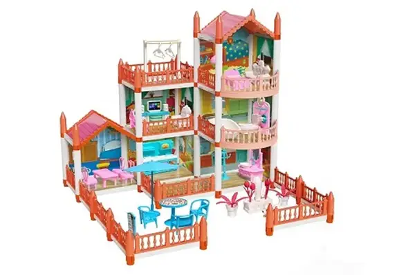 Ляльковий будинок GJJ-006 з ляльками,меблями,світлом,в коробці р.45,5x11x30см купити недорого в Україні, фото 2