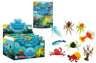 Стретч-іграшка у вигляді тварини SQ009 TIKI WIKI серії "Maxi" – ТІКІ ПІДВОДНА ФАНТАЗІЯ (у диспл.) купити