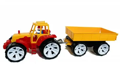 Трактор BAMS №3 з причіпом кольоровий 007/9 BAMSIC купити