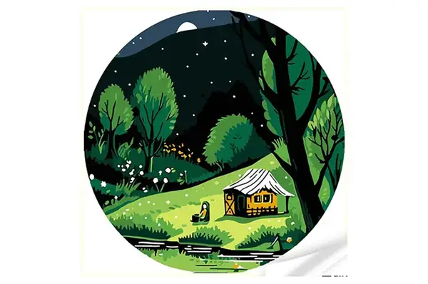Набір для творчості вініл за номерами Дім під зоряним небом розміром 30х30 см (GP-2) Strateg купити