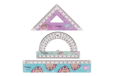 Набір лінійок 370675 "Pusheen" 3 предмети, лінійка 15 см Yes купити