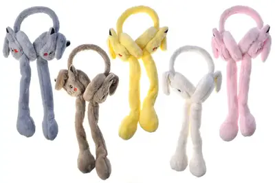 Навушники хутряні навушники, вушка рухаються, звук K13901 купити