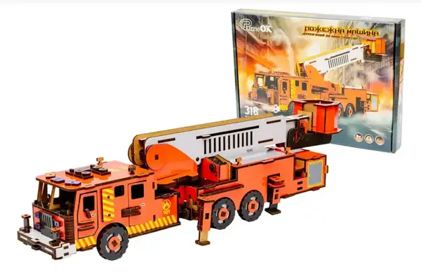 Конструктор Puz-00921"Пожежна Машина"(розмір моделі 50x13x10см) PuzzleOk купити